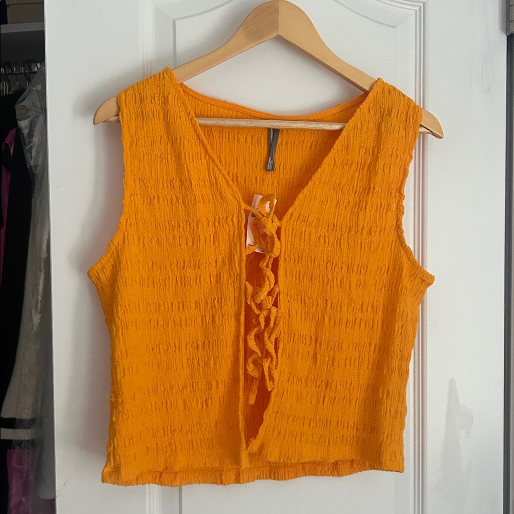 Anthropologie Front-Tie Tank Top - Picture 4 of 12